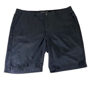 Pebble Beach Men's Dry Luxe Performance Golf Dark Gray Flat Front Shorts Size 40